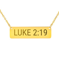 Load image into Gallery viewer, Luke 2:19 Necklace - Grandma Gift, Mother's Day Bible Verse Jewelry
