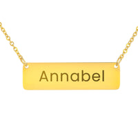 Load image into Gallery viewer, Annabel Necklace – Custom Name Horizontal Bar Necklace for Women
