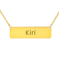 Load image into Gallery viewer, Kiri Necklace – Custom Name Horizontal Bar Necklace for Women
