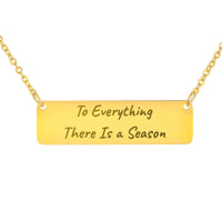 Load image into Gallery viewer, To Everything There Is a Season Necklace - New Beginnings Bible Verse Jewelry for Daughter, Ecclesiastes 3_1
