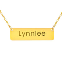 Load image into Gallery viewer, Lynnlee Necklace – Custom Name Horizontal Bar Necklace for Women
