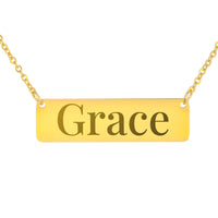 Load image into Gallery viewer, Grace Engraved Necklace, Easter Gift - Scripture Pendant
