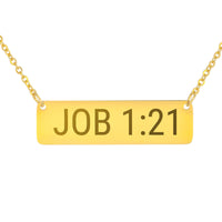 Load image into Gallery viewer, Job 1:21 Necklace - Comfort Christian Jewelry, Remembrance Gift
