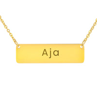 Load image into Gallery viewer, Aja Necklace – Custom Name Horizontal Bar Necklace for Women
