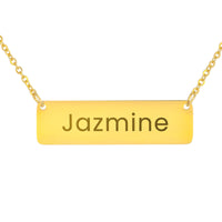 Load image into Gallery viewer, Jazmine Necklace – Custom Name Horizontal Bar Necklace for Women

