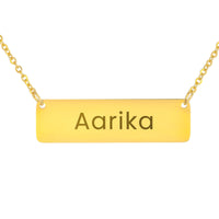 Load image into Gallery viewer, Aarika Necklace – Custom Name Horizontal Bar Necklace for Women
