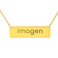 Load image into Gallery viewer, Imogen Necklace – Personalized Name Chain - Custom Horizontal Bar Necklace for Women
