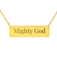 Load image into Gallery viewer, Mighty God Necklace, Faith Scripture Jewelry Isaiah 9:6 - Gift for Her
