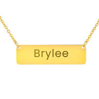 Load image into Gallery viewer, Brylee Necklace – Custom Name Horizontal Bar Necklace for Women
