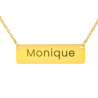 Load image into Gallery viewer, Monique Necklace – Custom Name Horizontal Bar Necklace for Women

