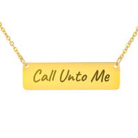 Load image into Gallery viewer, Call Unto Me Necklace, Jeremiah 33_3 Prayer Bible Verse Jewelry for Sister
