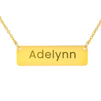 Load image into Gallery viewer, Adelynn Necklace – Custom Name Horizontal Bar Necklace for Women
