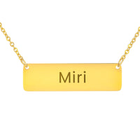 Load image into Gallery viewer, Miri Necklace – Custom Name Horizontal Bar Necklace for Women
