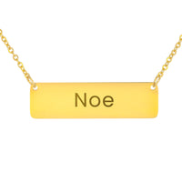 Load image into Gallery viewer, Noe Necklace – Custom Name Horizontal Bar Necklace for Women
