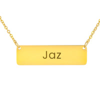 Load image into Gallery viewer, Jaz Necklace – Custom Name Horizontal Bar Necklace for Women
