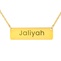 Load image into Gallery viewer, Jaliyah Necklace – Custom Name Horizontal Bar Necklace for Women
