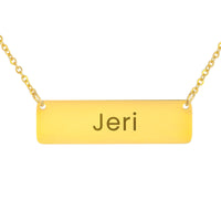 Load image into Gallery viewer, Jeri Necklace – Custom Name Horizontal Bar Necklace for Women
