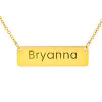 Load image into Gallery viewer, Bryanna Necklace – Custom Name Horizontal Bar Necklace for Women

