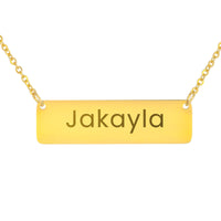 Load image into Gallery viewer, Jakayla Necklace – Custom Name Horizontal Bar Necklace for Women
