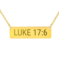 Load image into Gallery viewer, Luke 17:6 Necklace, Baptism Gift - Faith Bible Jewelry
