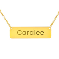 Load image into Gallery viewer, Caralee Necklace – Custom Name Horizontal Bar Necklace for Women
