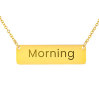 Load image into Gallery viewer, Morning Necklace – Custom Name Horizontal Bar Necklace for Women
