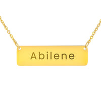 Load image into Gallery viewer, Abilene Necklace – Custom Name Horizontal Bar Necklace for Women
