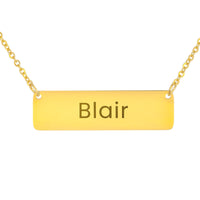 Load image into Gallery viewer, Blair Necklace – Personalized Horizontal Bar Necklace for Women
