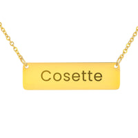 Load image into Gallery viewer, Cosette Necklace – Custom Name Horizontal Bar Necklace for Women
