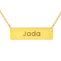 Load image into Gallery viewer, Jada Necklace – Custom Name Horizontal Bar Necklace for Women
