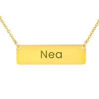 Load image into Gallery viewer, Nea Necklace – Custom Name Horizontal Bar Necklace for Women
