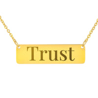 Load image into Gallery viewer, Trust Necklace - Encouragement Gift, Bible Scripture Pendant
