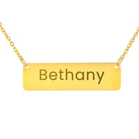 Load image into Gallery viewer, Bethany Necklace – Custom Name Horizontal Bar Necklace for Women
