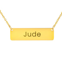 Load image into Gallery viewer, Jude Necklace – Custom Name Horizontal Bar Necklace for Women
