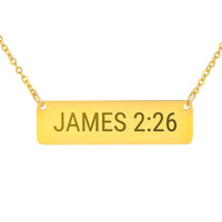 Load image into Gallery viewer, James 2:26 Necklace - Faith Scripture Jewelry, Confirmation Gift
