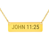 Load image into Gallery viewer, John 11:25 Necklace - Comfort Scripture Pendant for Mom
