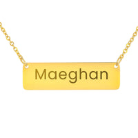 Load image into Gallery viewer, Maeghan Necklace – Custom Name Horizontal Bar Necklace for Women
