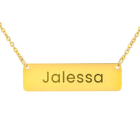 Load image into Gallery viewer, Jalessa Necklace – Custom Name Horizontal Bar Necklace for Women
