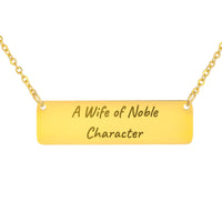 Load image into Gallery viewer, A Wife of Noble Character Necklace, Proverbs 31_10 Wedding Christian Jewelry for Bride
