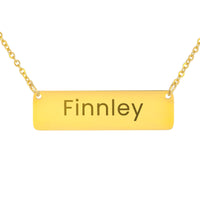 Load image into Gallery viewer, Finnley Necklace – Custom Name Horizontal Bar Necklace for Women
