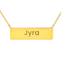 Load image into Gallery viewer, Jyra Necklace – Custom Name Horizontal Bar Necklace for Women
