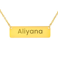 Load image into Gallery viewer, Aliyana Necklace – Custom Name Horizontal Bar Necklace for Women
