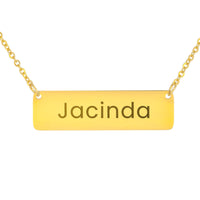 Load image into Gallery viewer, Jacinda Necklace – Custom Name Horizontal Bar Necklace for Women
