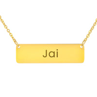 Load image into Gallery viewer, Jai Necklace – Custom Name Horizontal Bar Necklace for Women
