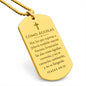 Como Águilas Isaías 40_31 Collar Placa Militar, Versículo Bíblico, Regalos Cristianos