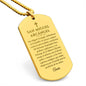 San Miguel Arcángel Collar Placa Militar, Oración de Protección, Regalo Católico Para Hombre