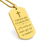 No Estoy Yo Aquí Que Soy Tu Madre, Virgen de Guadalupe Collar Placa Militar Católico