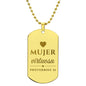 Mujer Virtuosa Proverbios 31 Collar Placa Militar, Regalos Cristianos Para Mujer