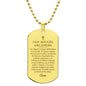 San Miguel Arcángel Collar Placa Militar, Oración de Protección, Regalo Católico Para Hombre