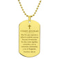 Como Águilas Isaías 40_31 Collar Placa Militar, Versículo Bíblico, Regalos Cristianos